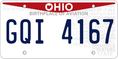 OH license plate GQI4167