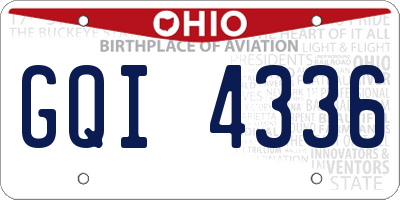 OH license plate GQI4336