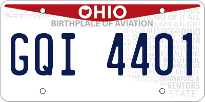 OH license plate GQI4401