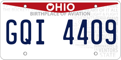 OH license plate GQI4409