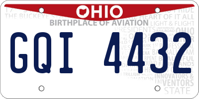 OH license plate GQI4432