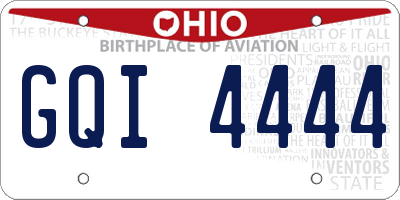 OH license plate GQI4444