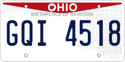OH license plate GQI4518