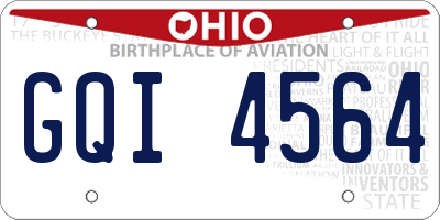 OH license plate GQI4564