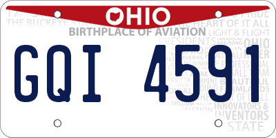 OH license plate GQI4591