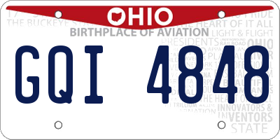 OH license plate GQI4848