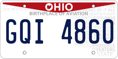 OH license plate GQI4860