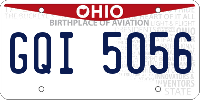 OH license plate GQI5056
