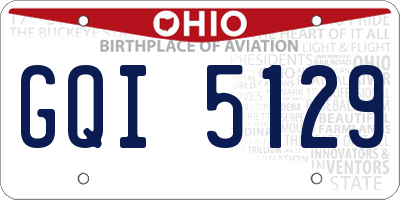 OH license plate GQI5129