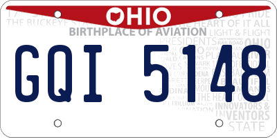 OH license plate GQI5148