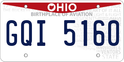 OH license plate GQI5160