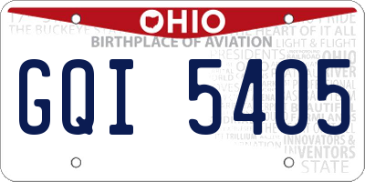 OH license plate GQI5405