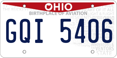 OH license plate GQI5406