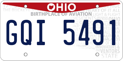 OH license plate GQI5491