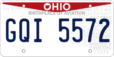 OH license plate GQI5572