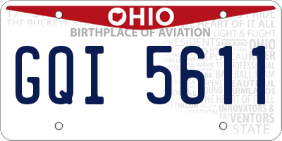 OH license plate GQI5611