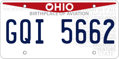 OH license plate GQI5662