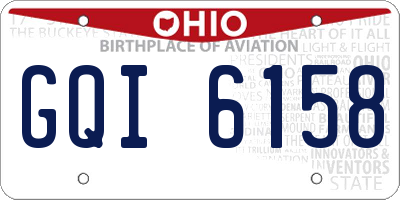 OH license plate GQI6158