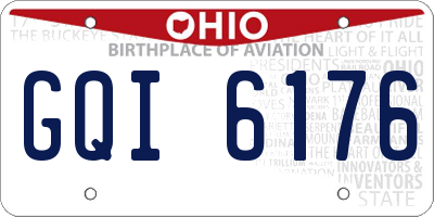 OH license plate GQI6176