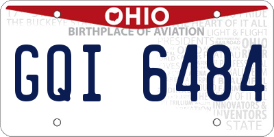 OH license plate GQI6484