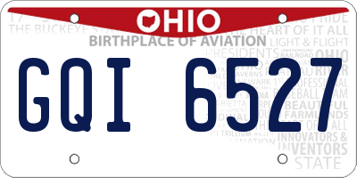 OH license plate GQI6527
