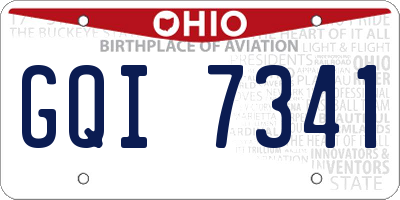 OH license plate GQI7341