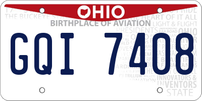 OH license plate GQI7408