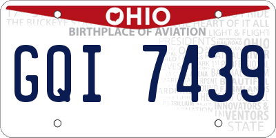 OH license plate GQI7439