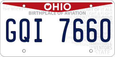 OH license plate GQI7660