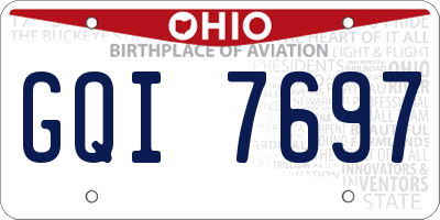 OH license plate GQI7697
