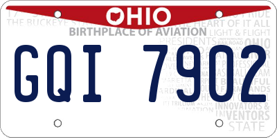 OH license plate GQI7902