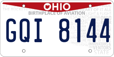 OH license plate GQI8144