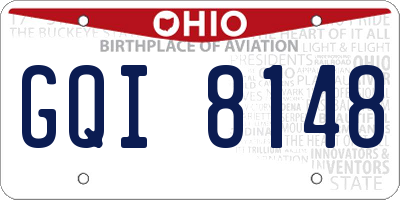 OH license plate GQI8148