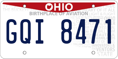 OH license plate GQI8471