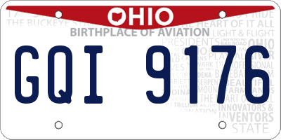 OH license plate GQI9176
