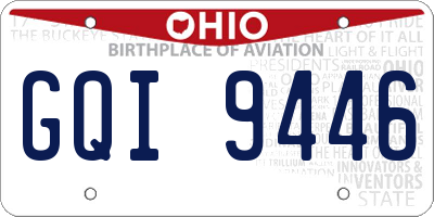 OH license plate GQI9446