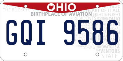 OH license plate GQI9586