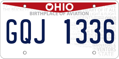 OH license plate GQJ1336