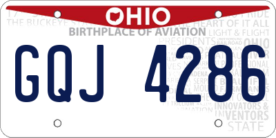 OH license plate GQJ4286