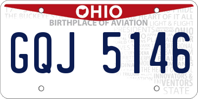 OH license plate GQJ5146