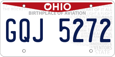 OH license plate GQJ5272