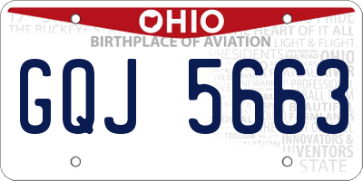 OH license plate GQJ5663