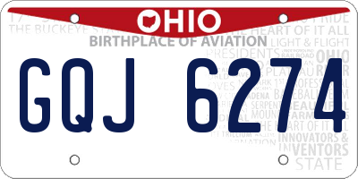 OH license plate GQJ6274