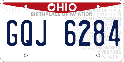OH license plate GQJ6284
