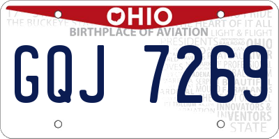OH license plate GQJ7269