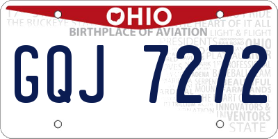 OH license plate GQJ7272