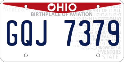 OH license plate GQJ7379