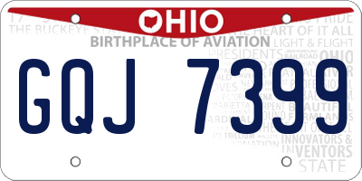 OH license plate GQJ7399