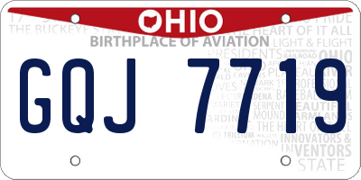 OH license plate GQJ7719