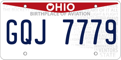 OH license plate GQJ7779